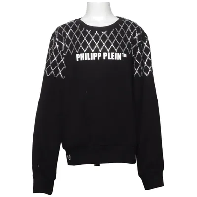 Sweatshirt (Sort) fra Philipp Plein Junior Bomuld, Elastan