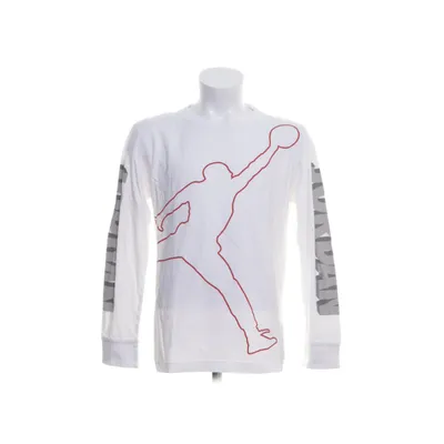 Lange mouwen shirt (Wit) van Jordan Katoen