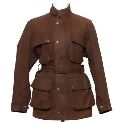 Oljerock (Brun) från Belstaff Bomull, Viskos, Ull