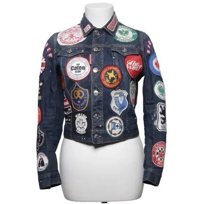 Jeansjacka (Blå, Flerfärgad) från Dsquared2 Bomull, Elastan