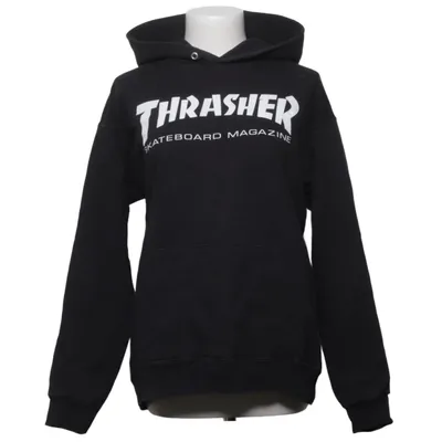 Sweat à capuche (Noir) de Thrasher Coton, Polyester