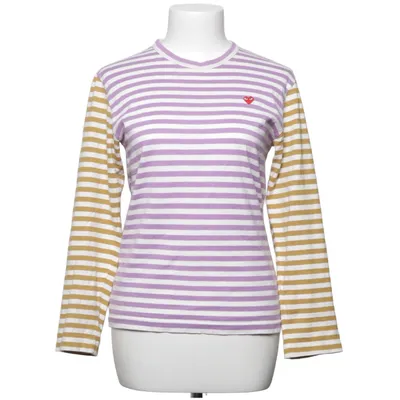 Long sleeve T-shirt (Purple, White, Brown) from Comme des Garçons PLAY Cotton