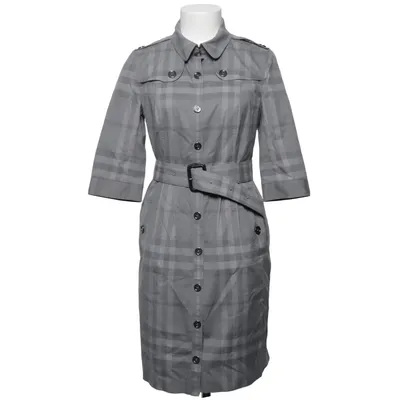 Trenchcoat (Grijs) van Burberry Katoen, Cupro, Elastaan, Polyamide