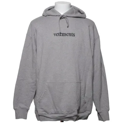Huvtröja (Grå) från Vetements Bomull, Polyester