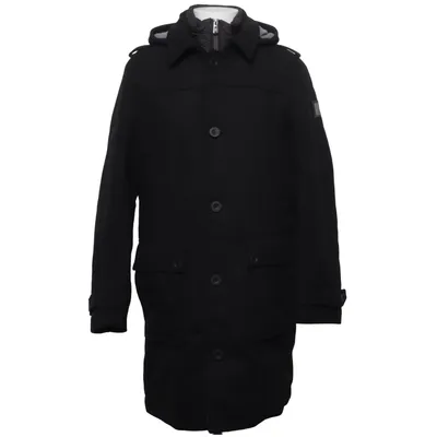 Manteau (Noir) de Tom Tailor Acrylique, Polyester, Viscose, Laine