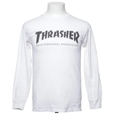T-shirt à manches longues (Blanc) de Thrasher Coton