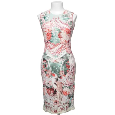 Dress (Green, Red, Multicolored) from Roberto Cavalli Elastane, Viscose