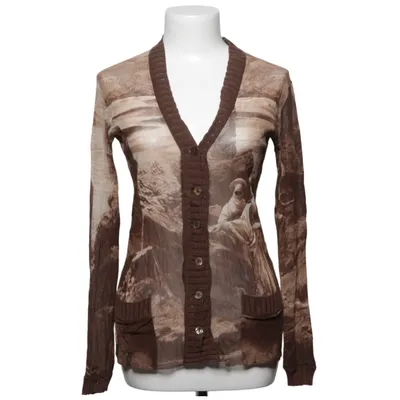 Cardigan (Brown, Beige) from Jean Paul Gaultier Polyamide