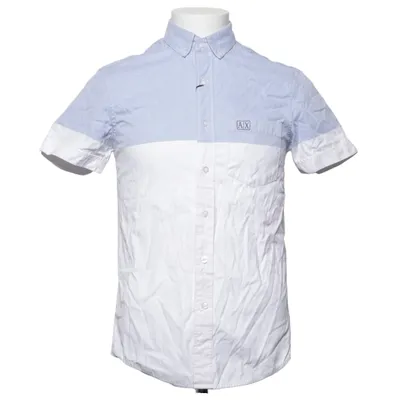 Chemise à manches courtes (Bleu, Blanc) de Armani Exchange Coton