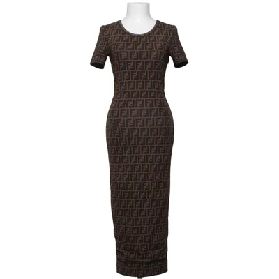 Maxi dress (Brown, Black) from Fendi