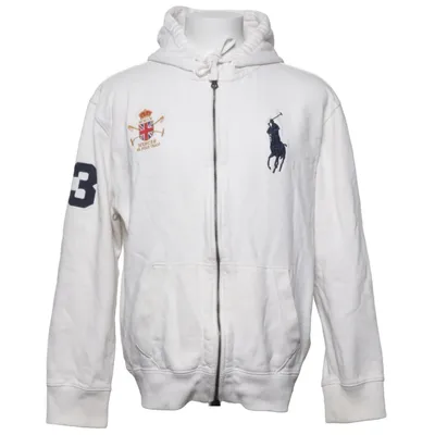 Sweat à capuche (Blanc) de Ralph Lauren Coton, Polyester