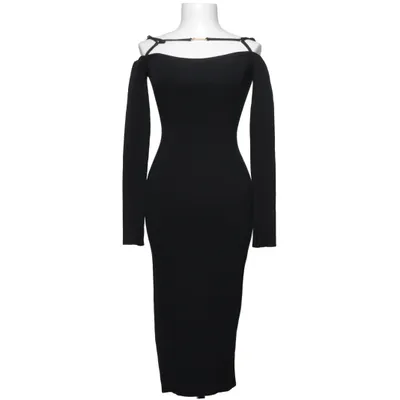 Dress (Black) from Jacquemus Elastane, Linen, Polyamide, Viscose