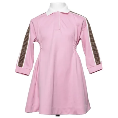 Klänning (Rosa, Vit, Brun) från Fendi Kids Bomull