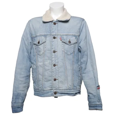 Fodrad jeansjacka (Blå, Vit) från Levi Strauss & Co Bomull, Elastan