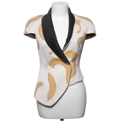Blazer (Beige, Yellow, Black) from 3.1 Phillip Lim Acrylic, Cotton, Polyamide, Polyester, Viscose, Wool