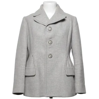Jas (Grijs) van Miu Miu Polyester, Viscose, Wol