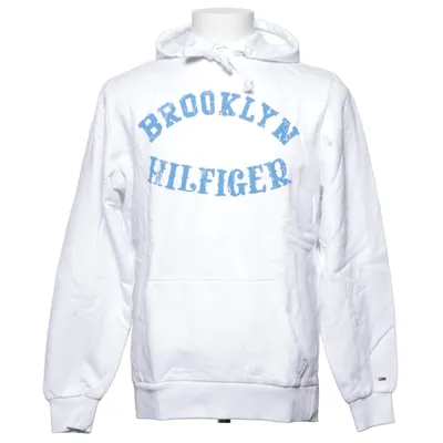 Hættetrøje (Hvid, Blå) fra Tommy Hilfiger Bomuld