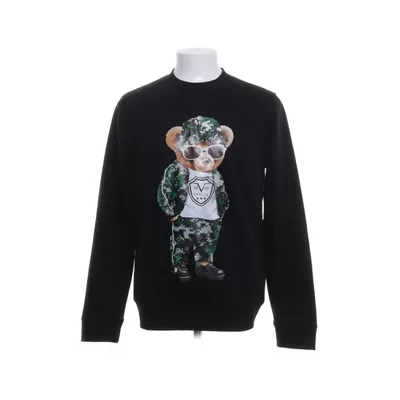 Collegetröja (Svart, Flerfärgad) från 19V69 Italia by Versace 1969 Bomull, Polyester