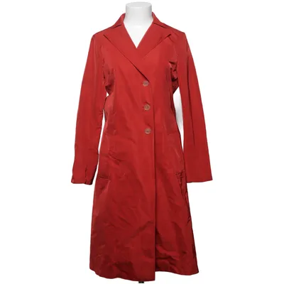 Trenchcoat (Rood) van Jil Sander Polyester, Zijde