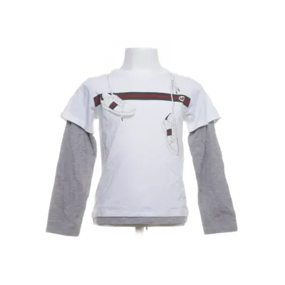 Langærmet t-shirt (Hvid, Grå) fra Gucci Bomuld