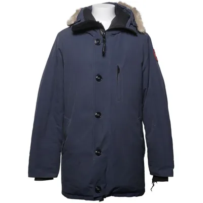 Doudoune (Bleu) de Canada Goose Coton, Duvet, Fourrure, Nylon, Polyester
