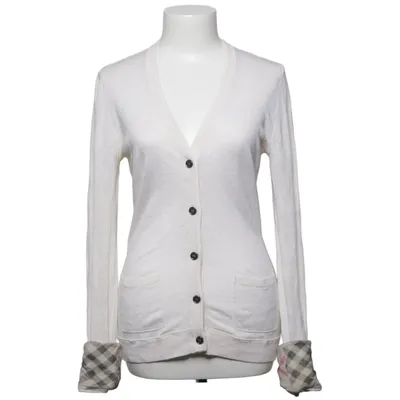 Cardigan (Hvid) fra Burberry Kashmir, Bomuld