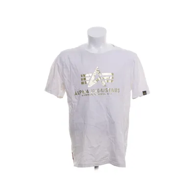 T-shirt (Vit, Guldfärgad) från Alpha Industries Bomull