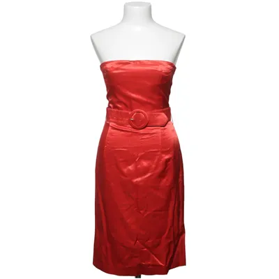 Cocktailkleid (Rot) von Alexander McQueen Acetat, Baumwolle, Elasthan, Polyamid, Viskose