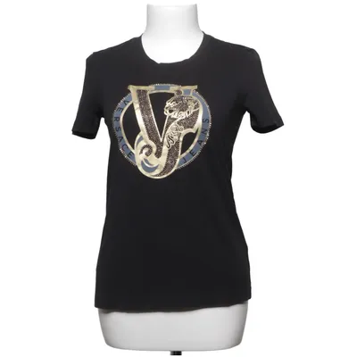 T-shirt (Zwart) van Versace Jeans