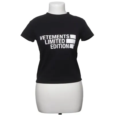 T-shirt (Noir) de Vetements Coton, Élasthane