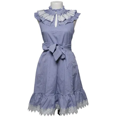 Kleid (Blau, Weiß) von Ted Baker Baumwolle, Elasthan, Polyester