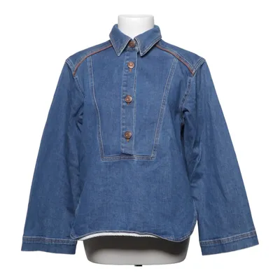 Denim blouse (Blauw) van See by Chloé Katoen, Elastaan, Polyester, Polyurethaan