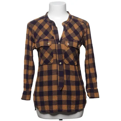 Chemise en flanelle (Marron, Bleu) de Isabel Marant Étoile Coton, Soie