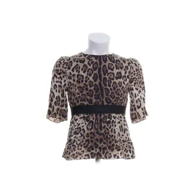 Top (Brown, Multicolored) from Dolce & Gabbana Elastane, Nylon, Polyester, Silk