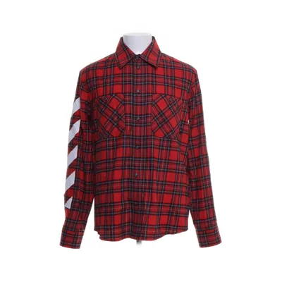 Flanellen overhemd (Rood, Zwart) van Off-White Katoen