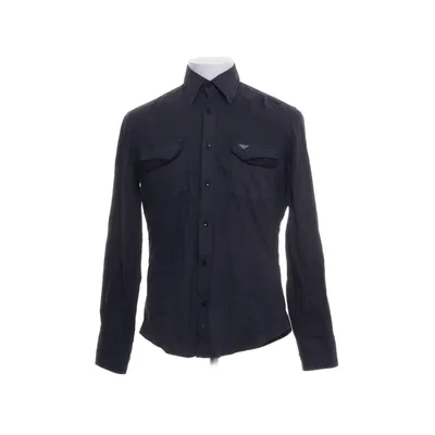 Shirt (Black, Blue) from Emporio Armani Cotton, Elastane