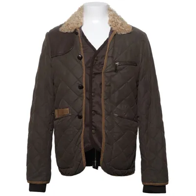Veste (Marron) de Dsquared2 Coton, Élasthane, Fourrure, Cuir, Polyester, Laine