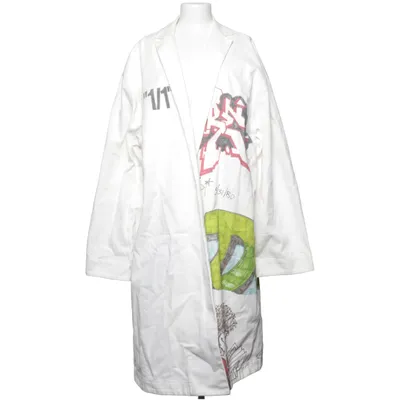 Coat (White, Multicolored) from Off-White Cotton
