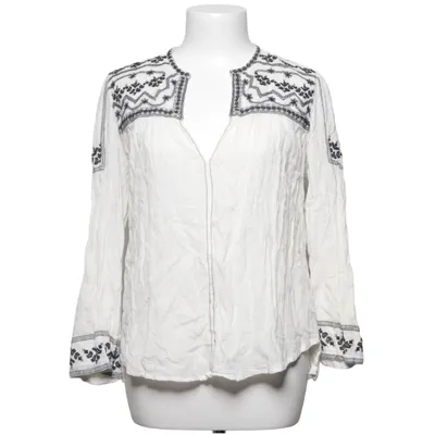 Blouse (White, Black) from Zara Woman Polyester