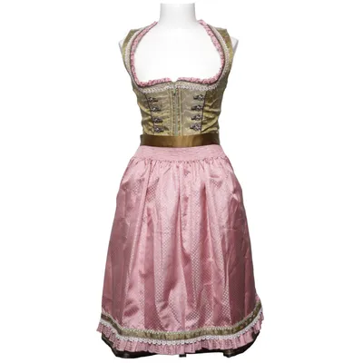 Dirndl (Groen, Roze) van Krüger Madl Katoen, Elastaan, Polyester