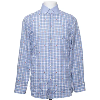 Shirt (Blue, White, Red) from Gucci Cotton, Leather