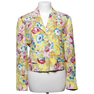 Blazer (Jaune, Multicolore) de Kenzo Jungle Acétate, Cupro, Lin, Viscose