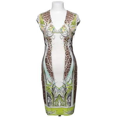 Jurk (Wit, Groen, Meerkleurig) van Roberto Cavalli Elastaan, Viscose