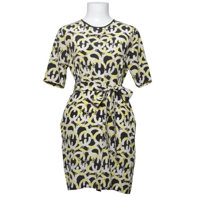 Dress (Black, Yellow, Beige) from MSGM Silk