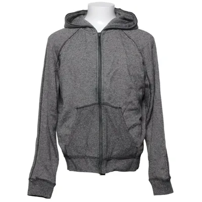 Sweat à capuche (Gris) de T by Alexander Wang Coton, Élasthane, Cuir, Polyester