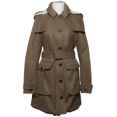 Parka (Beige) van Burberry Brit Acetaat, Katoen, Cupro, Elastaan, Leer, Polyamide, Viscose, Wol