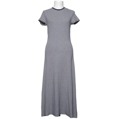 Robe longue (Bleu, Blanc) de Polo Ralph Lauren Coton, Élasthane, Modal