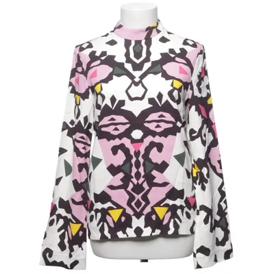 Blouse (White, Multicolored) from MSGM Elastane, Viscose