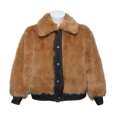 Winter jacket (Brown, Black) from Stella McCartney Kids Faux fur