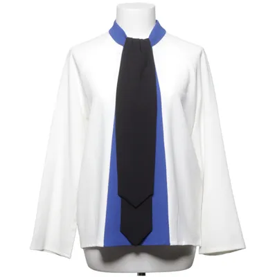 Blouse (Wit, Blauw, Zwart) van MSGM Elastaan, Polyester